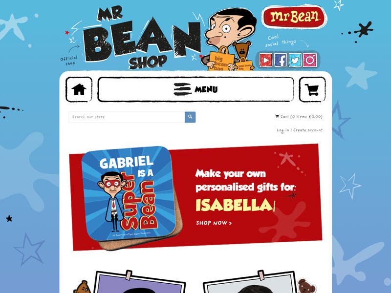 Mr. Bean Webshop
